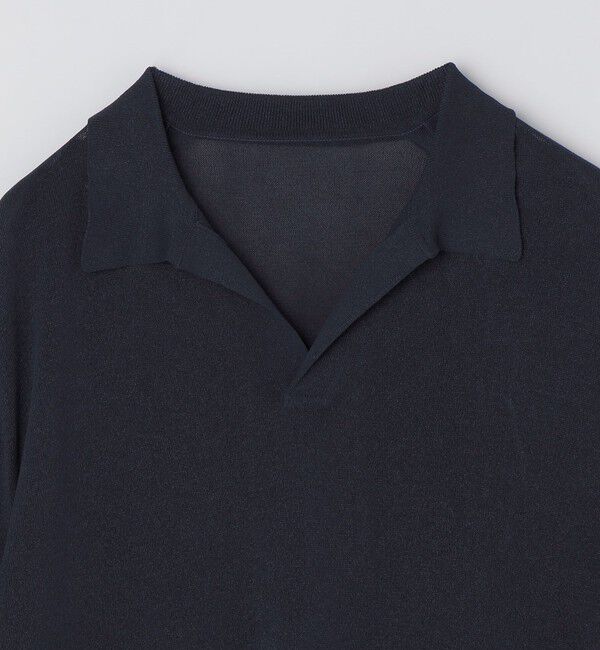 SHIPS「【City Ambient Products別注】crepuscule: WASHI SKIPPER ニットポロ」|ポロシャツ|