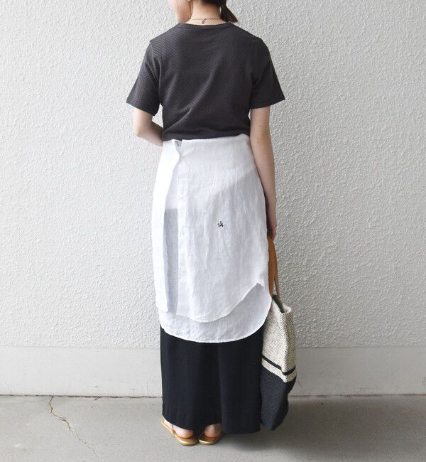 SHIPS any「SHIPS any:〈洗濯機可能〉透かし レース 半袖 クルーネック Tシャツ」|Tシャツ・カットソー|