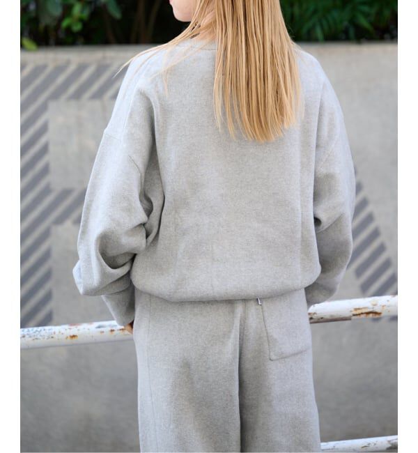 OUTDOOR PRODUCTS Usual Things「追加2 ロゴ刺繍スウェットライククルーネックニットプルオーバー」|ニット・セーター|