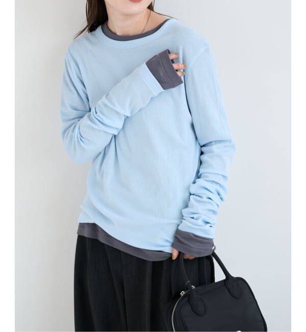 OUTDOOR PRODUCTS Usual Things「追加8 シアーリブルーズロンTEE」|Tシャツ・カットソー|ブルー B