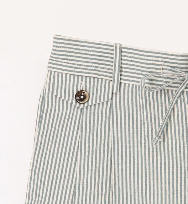 TOMORROWLAND BUYING WEAR「PT TORINO CITY 2P シアサッカー イージースラックス」|スラックス|