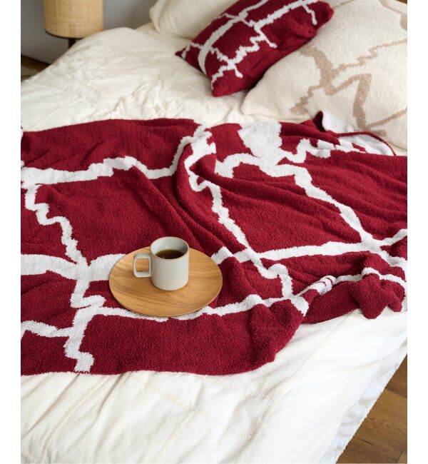 journal standard Furniture「《予約》CHENILLE YARN ABSTRACT BLANKET L　ブランケット」|ブランケット|