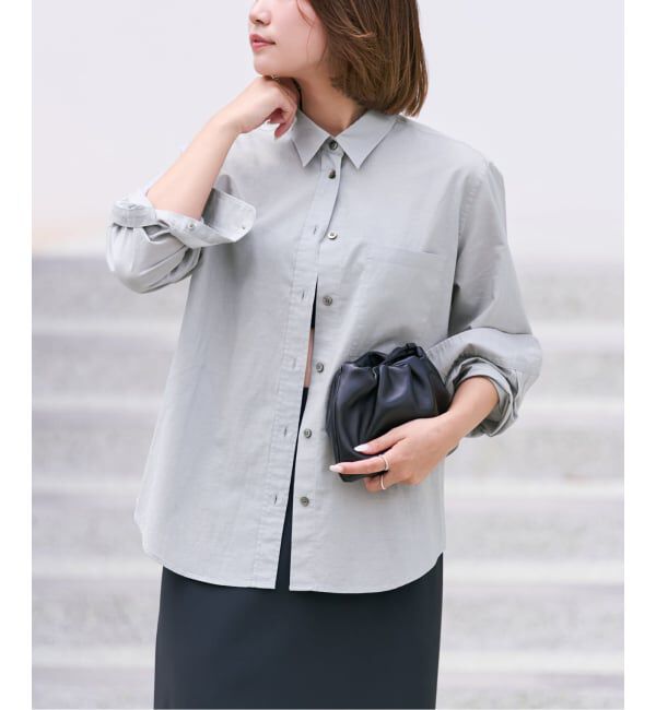 Plage「Co/Li regular シャツ」|シャツ・ブラウス|サックスブルー