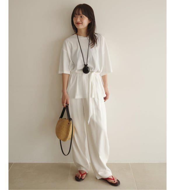 SLOBE IENA「Plus by ONIT/オニット SLOBE別注 スカーフ付Tシャツ」|Tシャツ・カットソー|