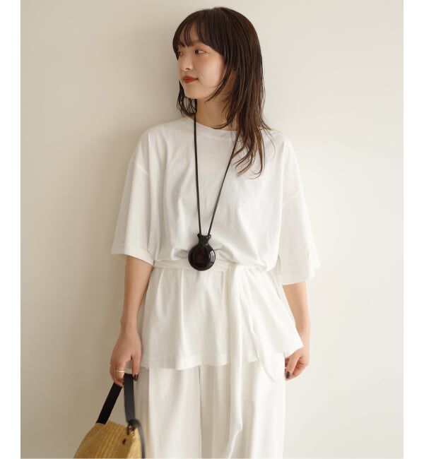 SLOBE IENA「Plus by ONIT/オニット SLOBE別注 スカーフ付Tシャツ」|Tシャツ・カットソー|