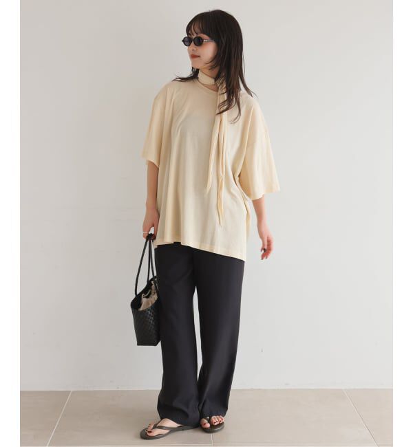 SLOBE IENA「Plus by ONIT/オニット SLOBE別注 スカーフ付Tシャツ」|Tシャツ・カットソー|