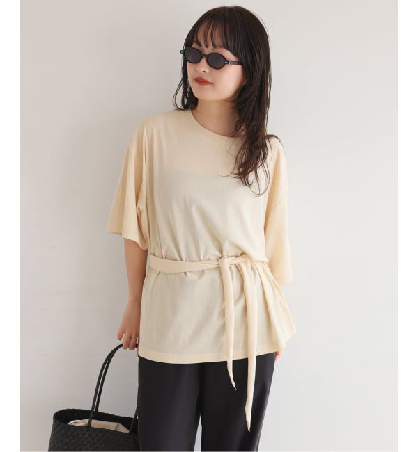 SLOBE IENA「Plus by ONIT/オニット SLOBE別注 スカーフ付Tシャツ」|Tシャツ・カットソー|