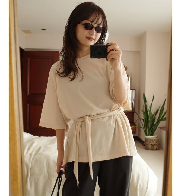 SLOBE IENA「Plus by ONIT/オニット SLOBE別注 スカーフ付Tシャツ」|Tシャツ・カットソー|