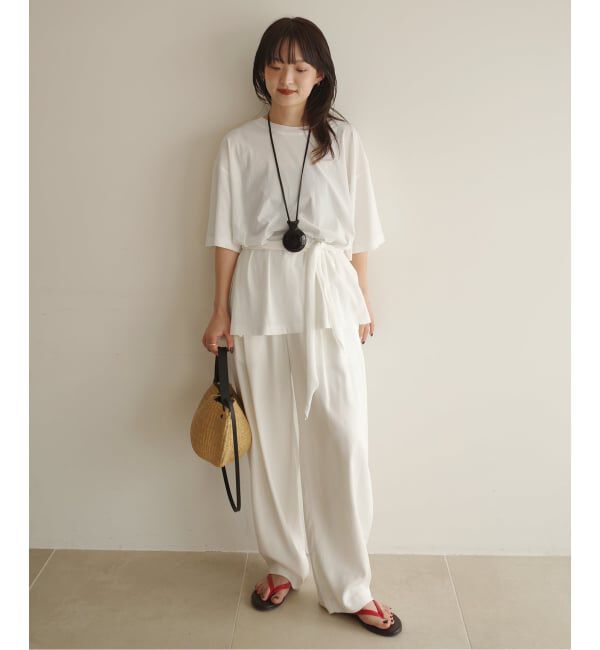 SLOBE IENA「Plus by ONIT/オニット SLOBE別注 スカーフ付Tシャツ」|Tシャツ・カットソー|