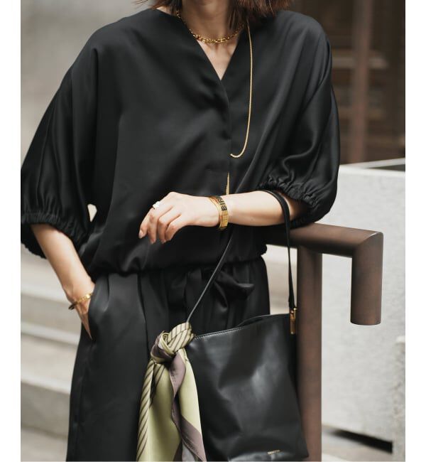 VERMEIL par iena「《一部WEB限定》サテンオールインワン」|オールインワン|