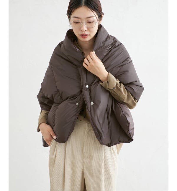 IENA「《予約》miffew/ミフュー REVERSIBLE DOWN CAPE ダウンジャケット FEW26WAC5470」|ダウン|