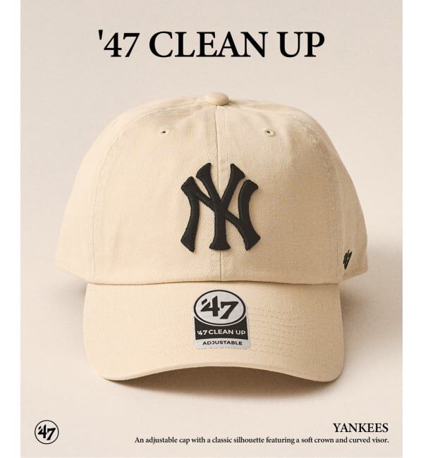 417 EDIFICE「47 CLEAN UP YANKEES」|キャップ・キャスケット|ナチュラル