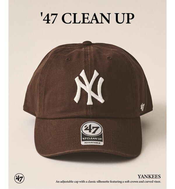 417 EDIFICE「47 CLEAN UP YANKEES」|キャップ・キャスケット|ブラウン