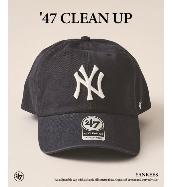 417 EDIFICE「47 CLEAN UP YANKEES」|キャップ・キャスケット|ネイビー A