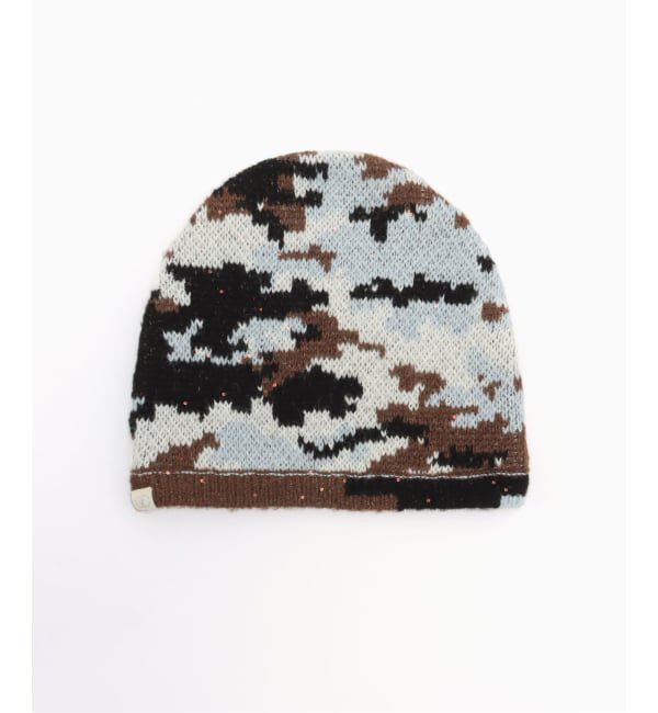 PULP「FAF (FAKE AS FLOWERS) / フェイク アズ フラワーズ CAMO SINGLE BEANIE」|ニット帽|ブルー