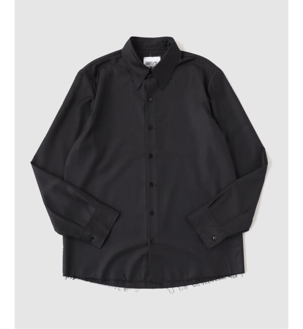 EDIFICE「G.C.G（ガブリエラコールガーメンツ） FINE WOOL SHIRT」|シャツ・ブラウス|ブラック