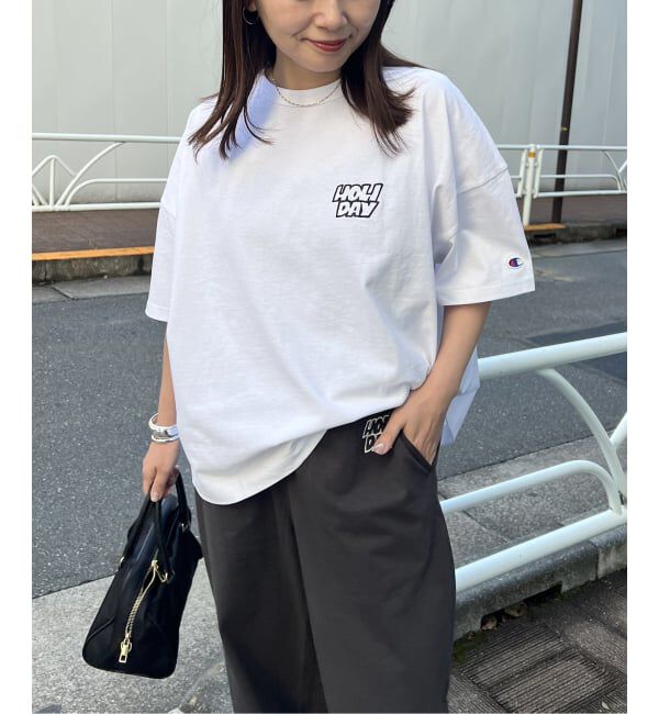 JOURNAL STANDARD「別注【CHAMPION*JOURNAL STANDARD by HOLIDAY】16s/1 Jersey T-SH」|Tシャツ・カットソー|