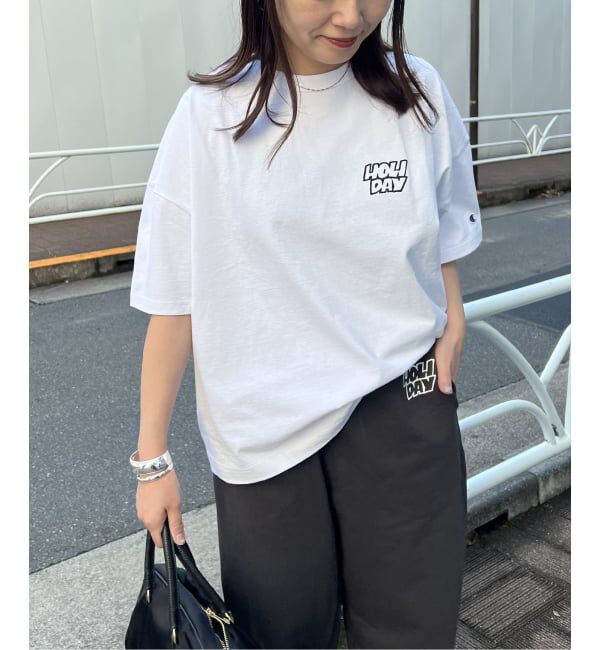 JOURNAL STANDARD「別注【CHAMPION*JOURNAL STANDARD by HOLIDAY】16s/1 Jersey T-SH」|Tシャツ・カットソー|