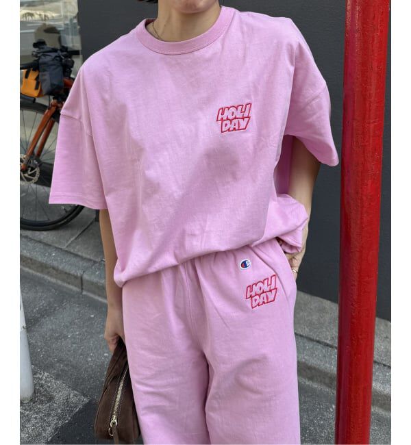 JOURNAL STANDARD「別注【CHAMPION*JOURNAL STANDARD by HOLIDAY】16s/1 Jersey T-SH」|Tシャツ・カットソー|