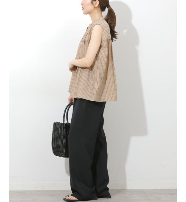 JOURNAL STANDARD relume「ストライプギャザーブラウス」|シャツ・ブラウス|