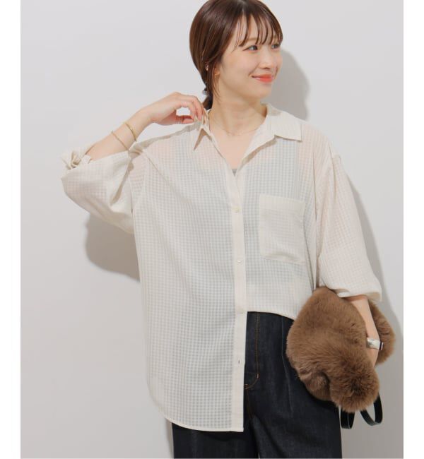 JOURNAL STANDARD relume「ギンガムドビーオーバーサイズシャツ」|シャツ・ブラウス|