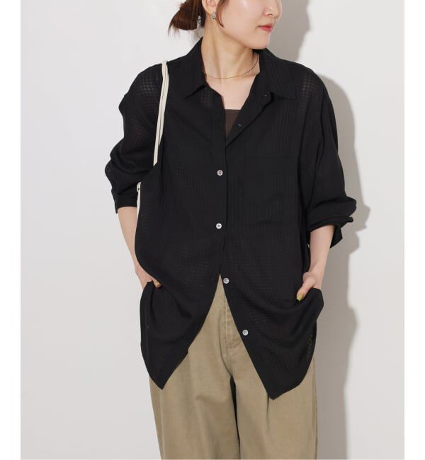 JOURNAL STANDARD relume「ギンガムドビーオーバーサイズシャツ」|シャツ・ブラウス|