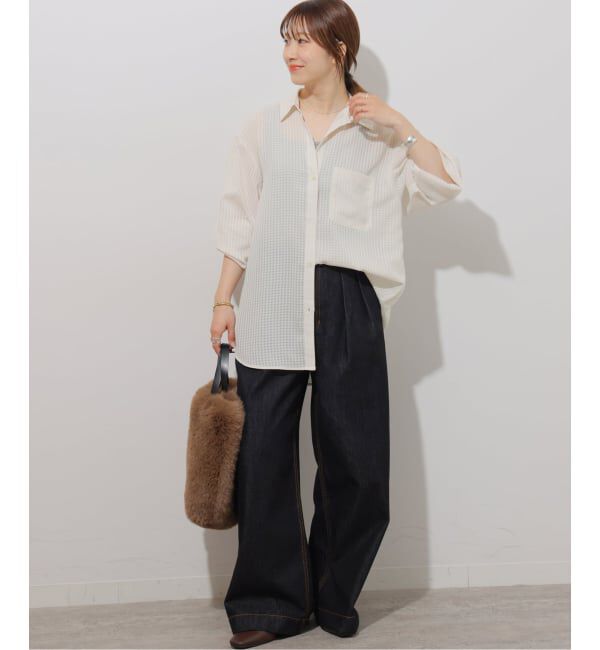 JOURNAL STANDARD relume「ギンガムドビーオーバーサイズシャツ」|シャツ・ブラウス|