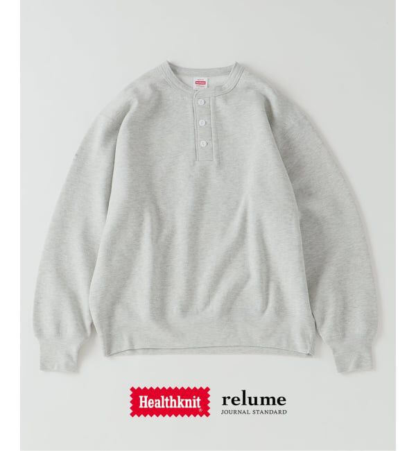 JOURNAL STANDARD relume「《予約》Healthknit / ヘルスニット 別注 ヴィンテージ ヘンリーネック スウェット」|スウェット・ジャージ|グレーB
