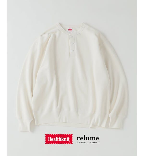 JOURNAL STANDARD relume「《予約》Healthknit / ヘルスニット 別注 ヴィンテージ ヘンリーネック スウェット」|スウェット・ジャージ|ホワイト A