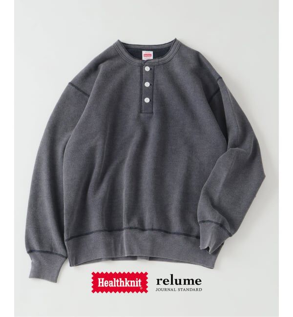 JOURNAL STANDARD relume「《予約》Healthknit / ヘルスニット 別注 ヴィンテージ ヘンリーネック スウェット」|スウェット・ジャージ|ネイビー