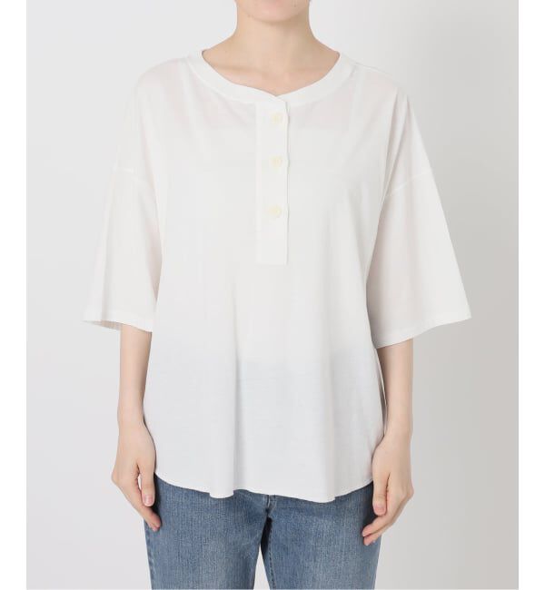 FRAMeWORK「《追加》ヘンリーネックWIDE-Tee2」|Tシャツ・カットソー|