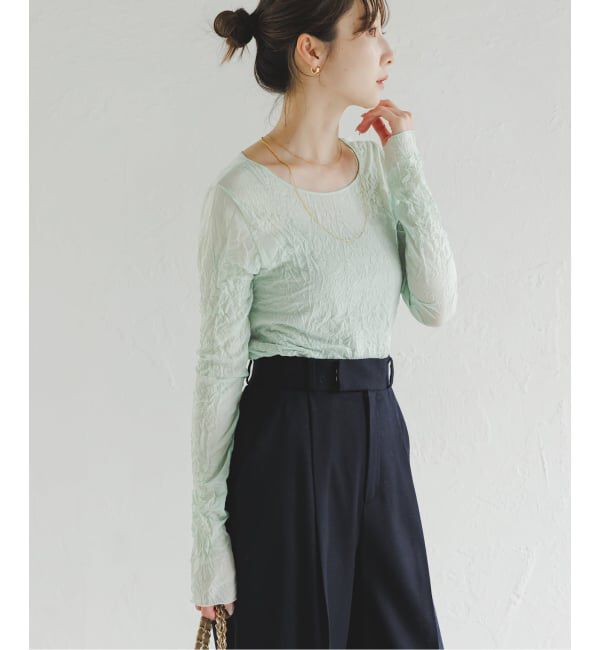 NOBLE「《予約》リンクルシアージャージーTOPS」|Tシャツ・カットソー|