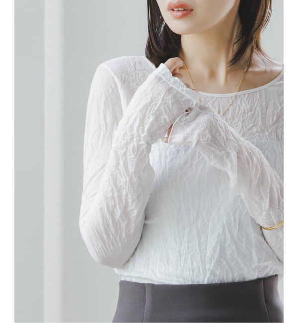 NOBLE「《予約》リンクルシアージャージーTOPS」|Tシャツ・カットソー|