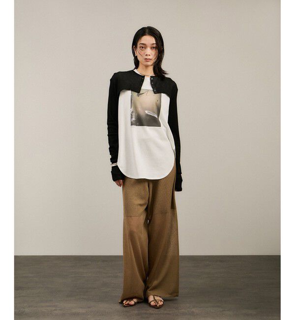 SALON adam et rope'「nu=layerショート丈カーディガン」|カーディガン|