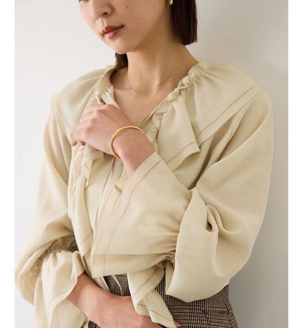 ROPE「【J'aDoRe・一部店舗限定サイズ】2WAYラッフルフリルブラウス(襟取り外し可能 )/イージーケア」|シャツ・ブラウス|