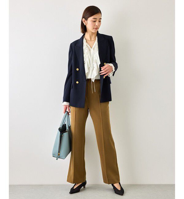 ROPE「【J'aDoRe・一部店舗限定サイズ】2WAYラッフルフリルブラウス(襟取り外し可能 )/イージーケア」|シャツ・ブラウス|