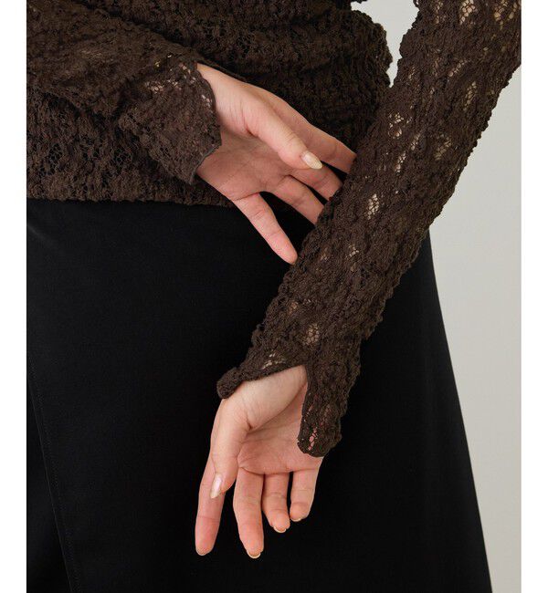 ROPE「【J'aDoRe・一部店舗限定サイズ】カムイレースハイネックカットソー/イージーケア」|Tシャツ・カットソー|