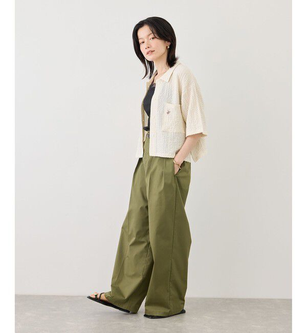Rope&rsquo;Picnic「【BEVERLYHILLS POLO CLUB/ビバリーヒルズポロクラブ】ふくれジャガードシャツ」|シャツ・ブラウス|