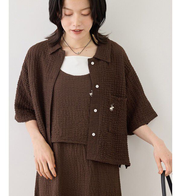 Rope&rsquo;Picnic「【BEVERLYHILLS POLO CLUB/ビバリーヒルズポロクラブ】ふくれジャガードシャツ」|シャツ・ブラウス|