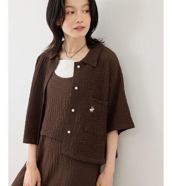 Rope&rsquo;Picnic「【BEVERLYHILLS POLO CLUB/ビバリーヒルズポロクラブ】ふくれジャガードシャツ」|シャツ・ブラウス|