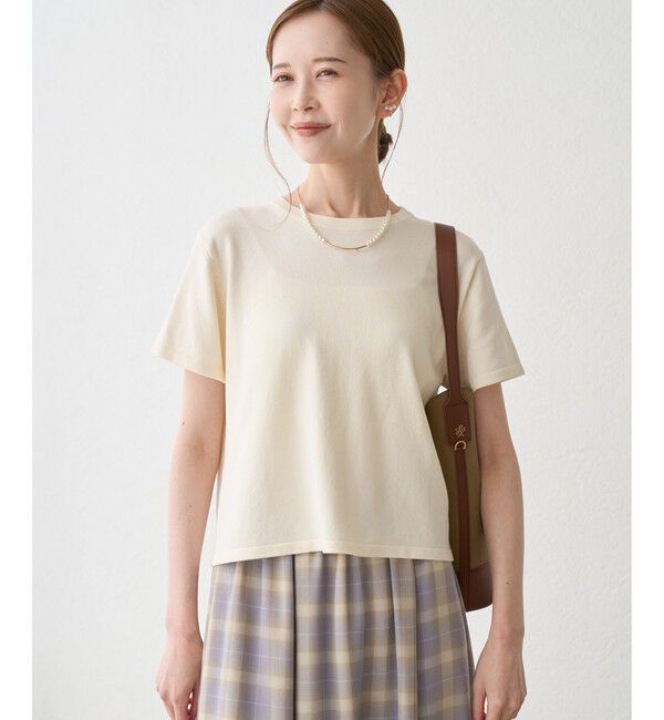 Rope&rsquo;Picnic「ラメ混コンパクトニットTEE」|ニット・セーター|