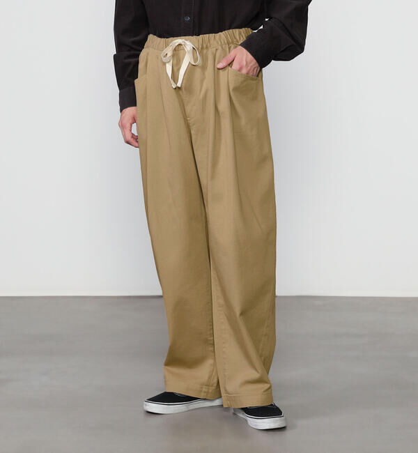 DANTON「DANTON | 2タック イージーパンツ MEN」|チノ|BEIGE