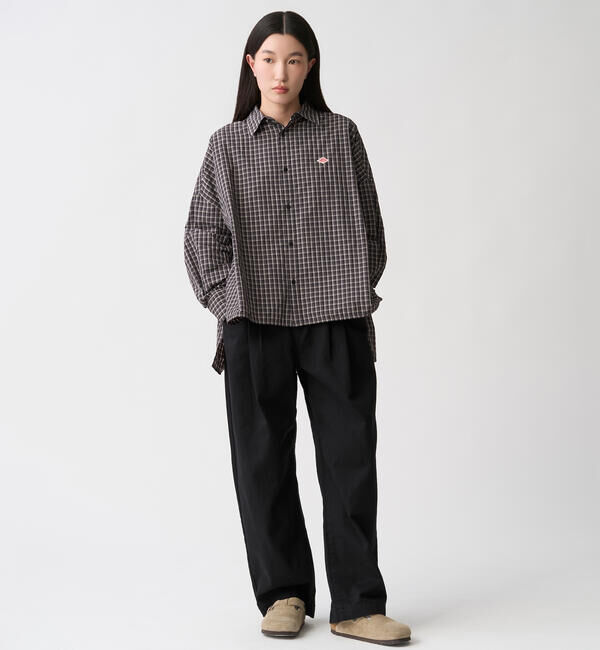 DANTON「DANTON | ナイロンタフタ レギュラーカラー長袖シャツ WOMEN」|シャツ・ブラウス|