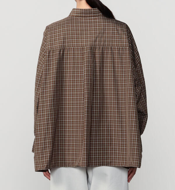 DANTON「DANTON | ナイロンタフタ レギュラーカラー長袖シャツ WOMEN」|シャツ・ブラウス|
