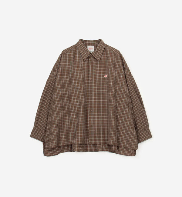 DANTON「DANTON | ナイロンタフタ レギュラーカラー長袖シャツ WOMEN」|シャツ・ブラウス|