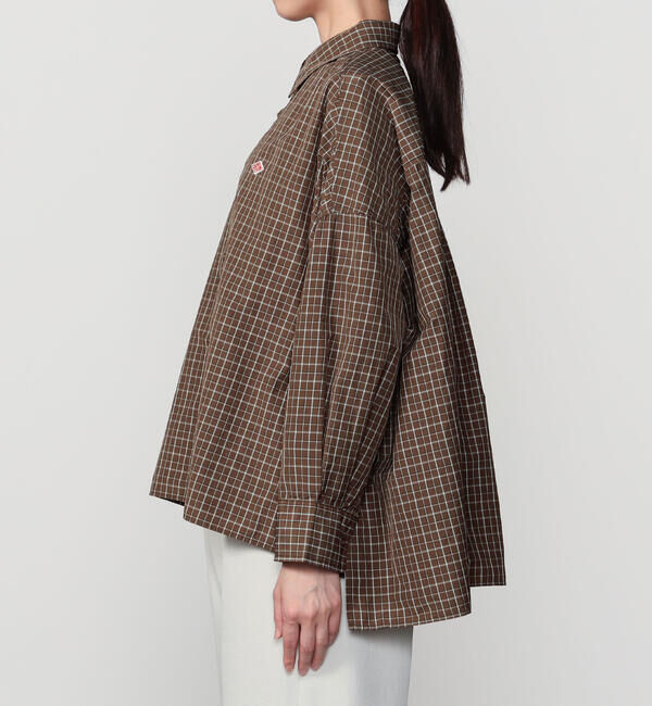 DANTON「DANTON | ナイロンタフタ レギュラーカラー長袖シャツ WOMEN」|シャツ・ブラウス|