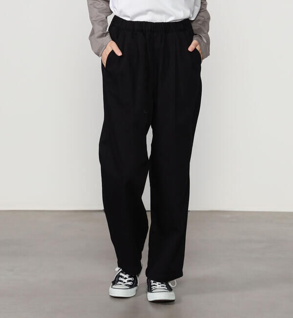 ORCIVAL「ORCIVAL | 〈別注〉コットン 2タックワイドイージー パンツ WOMEN」|チノ|BLACK