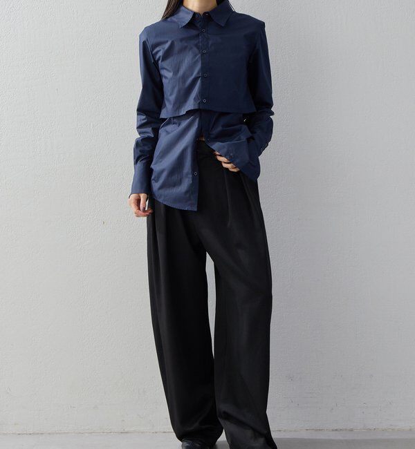  「【2026AW Debut】【UNFORM】レイヤードセットシャツ」|シャツ・ブラウス|