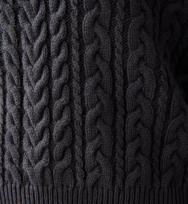  「【2026AW Debut】【UNFORM】ケーブルショートニット」|ニット・セーター|