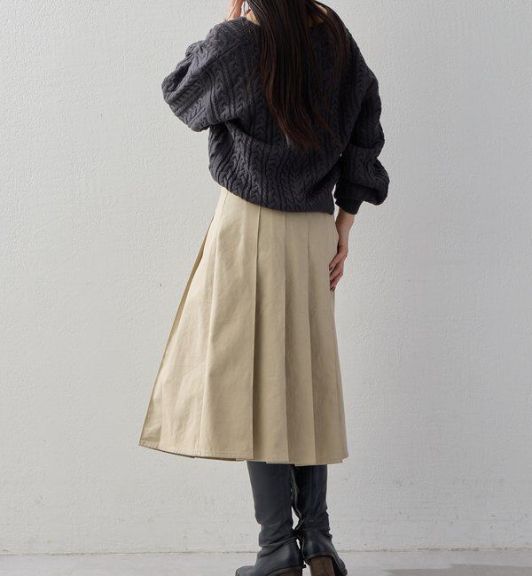  「【2026AW Debut】【UNFORM】ケーブルショートニット」|ニット・セーター|